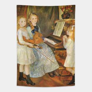 Daughters of Catulle Mendes by Pierre Renoir Tapestry