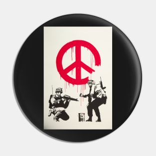 Banksy CND Soldiers Art Pin