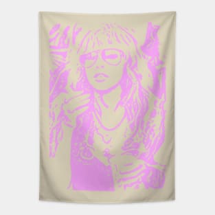 Stevie Nicks // Retro Style Pink Soft Tapestry