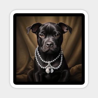 Pearly Black Pitty Magnet