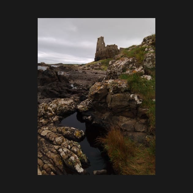 Dunure Castle and Rock Pool by MagsWilliamson