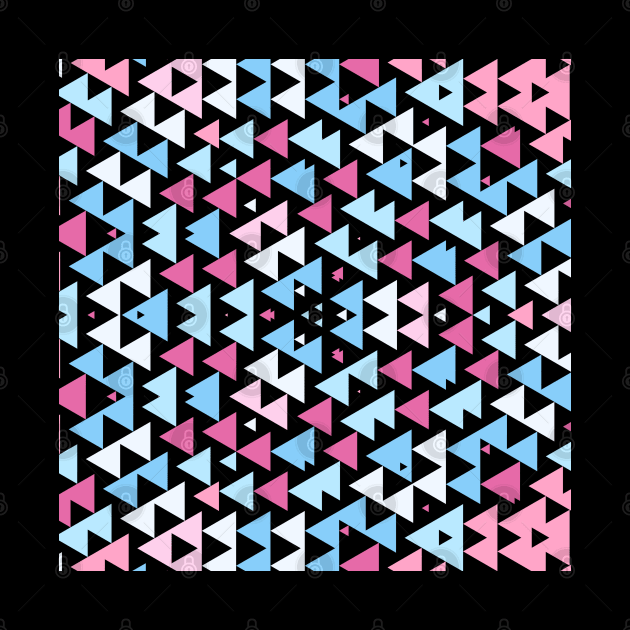 Kaleidoscope Pastel Arrow Pattern by Peaceful Space AS