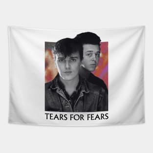 Vintage 80s Tears For Fears Tapestry