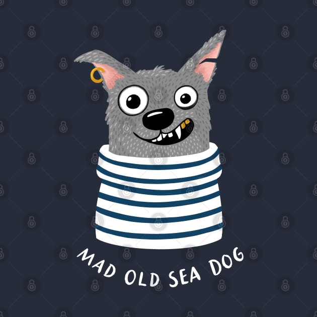 Cute, but Mad Old Sea Dog by BexMorleyArt