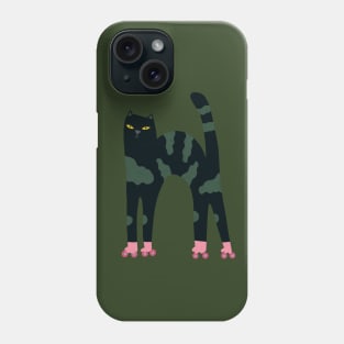 Cat with Roller Skates Phone Case