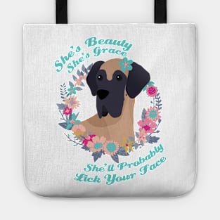 Great Dane: She's Beauty, She's Grace Tote