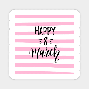 Pink Women's Day Magnet