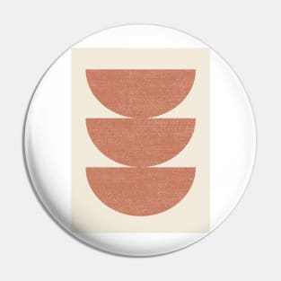 Half Circle 3 - Orange Terra Pin