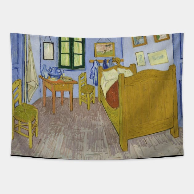 Bedroom in Arles: Winter 1888 | Art By Van Gogh Tapestry by Art_Attack