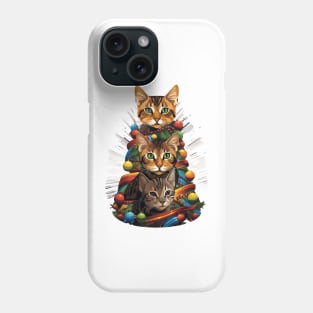 Cat Christmas Tree Phone Case