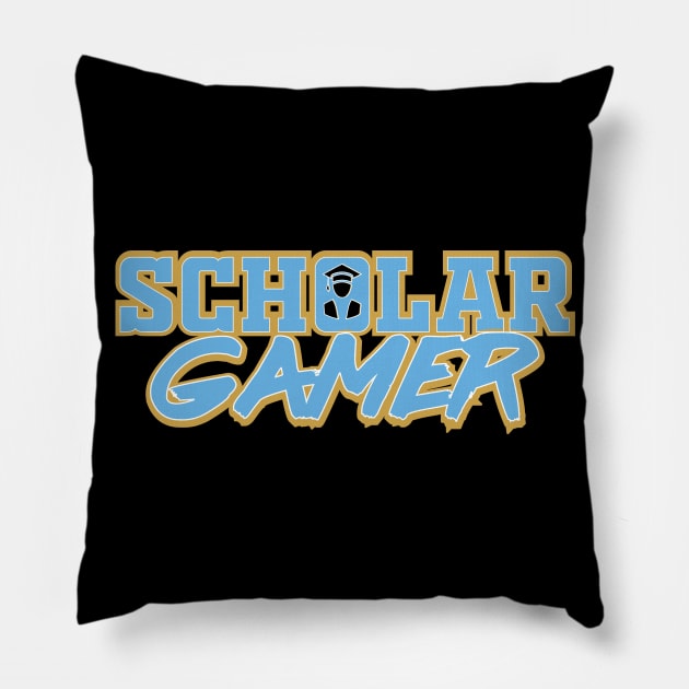 Scholar Gamer Pillow by vphsgraphics