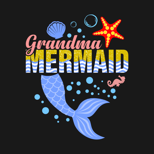 Grandma mermaid by captainmood