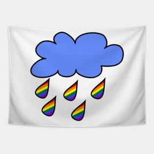 Proud rainbow cloud Tapestry