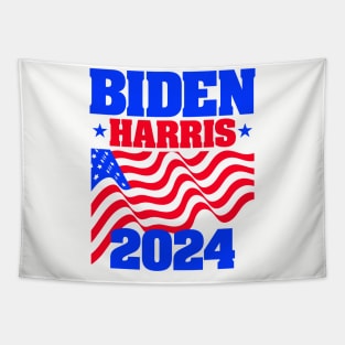 Biden-Harris 2024 for Light Backgrounds Tapestry