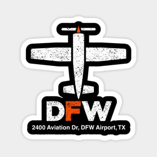 Dallas Fort Worth Airport, Gift for Pilots Magnet