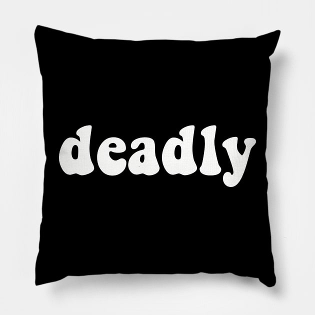 Deadly Hippie Pillow by @johnnehill