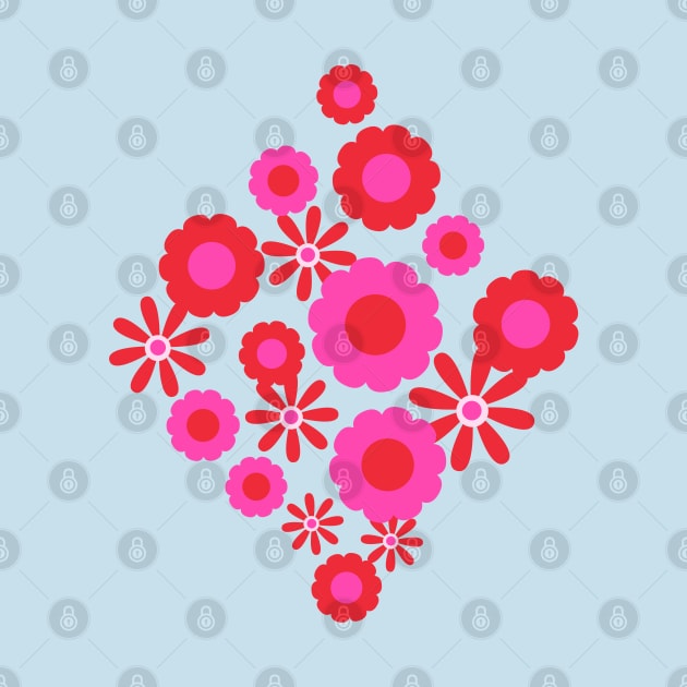 LOVECORE CHARMING FLOWERS Romantic Pink Red Floral for Valentines Day - UnBlink Studio by Jackie Tahara by UnBlink Studio by Jackie Tahara