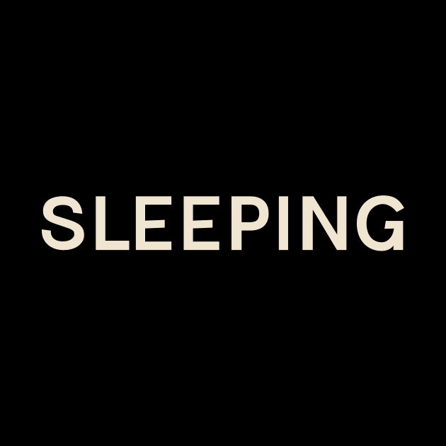 Sleeping Hobbies Passions Interests Fun Things to Do by TV Dinners