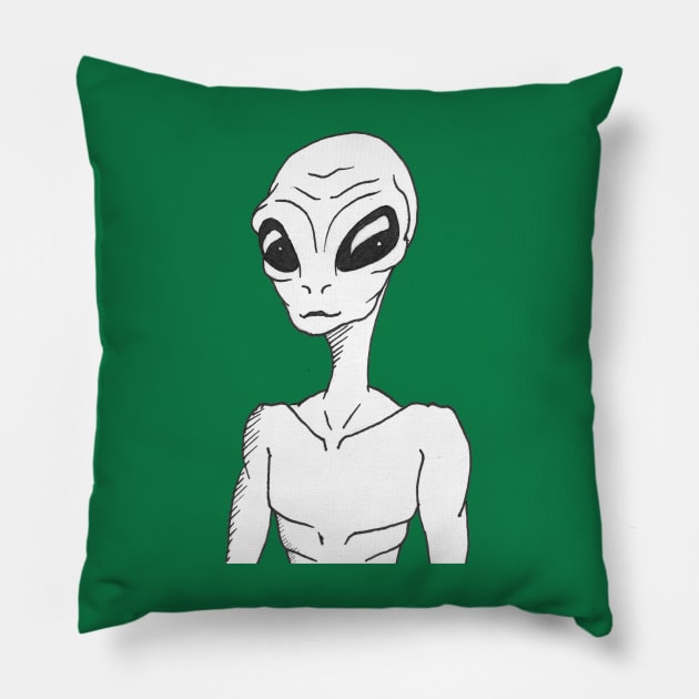 Alien Dude Pillow by DILLIGAFM8