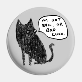 Black Cats Aren't Evil Pin