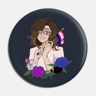 Genderfluid Pride Pin