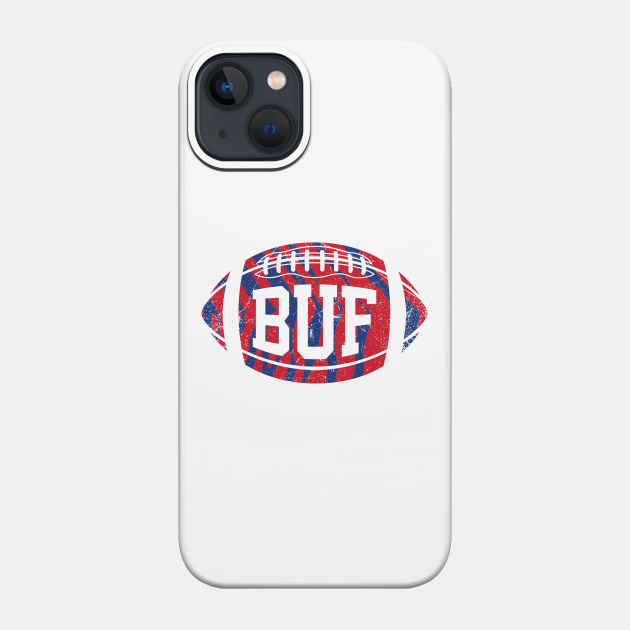 BUF Retro Football - White - Buffalo - Phone Case