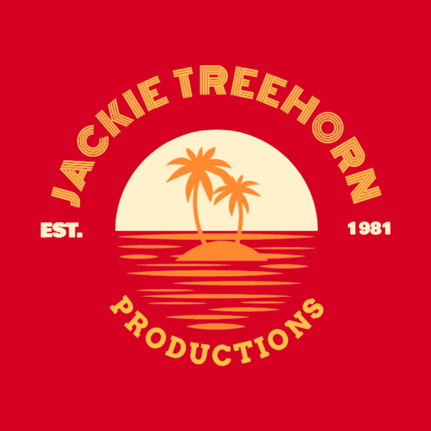 Jackie Treehorn Productions Beach Logo Funny Big Lebowski by GIANTSTEPDESIGN