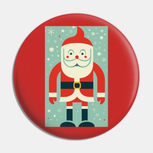 Mid-Century Santa Claus Pin