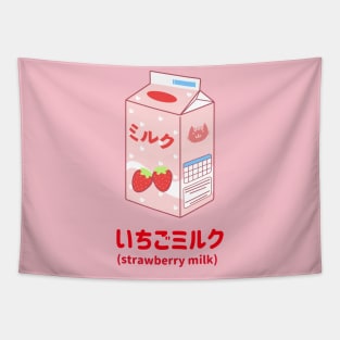 Japanese Strawberry Milk Tapestry