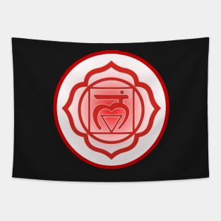 Grounded and balanced Root Chakra- Bright Red Tapestry