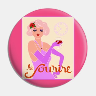 Vintage Flapper Design Pin