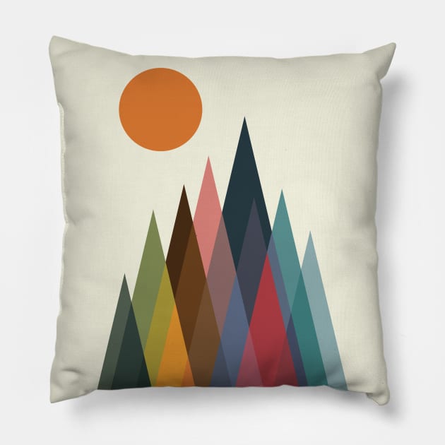 Infinity Mountain Pillow by AndyWestface