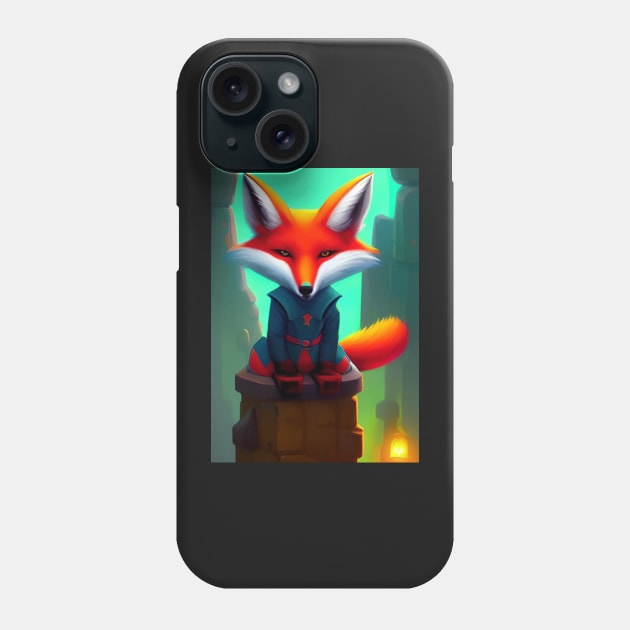 COOL COMIC BOOK STYLE FOX Phone Case by sailorsam1805