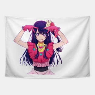 Kawaii Ai Hoshino From Oshi No Ko Tapestry