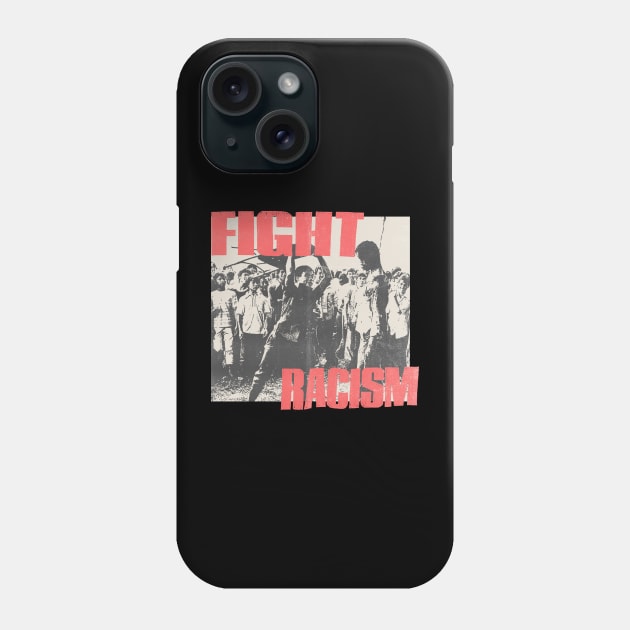 fight racism vintage 80s Phone Case by psninetynine