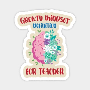 Growth Mindset Definition For Teacher Magnet