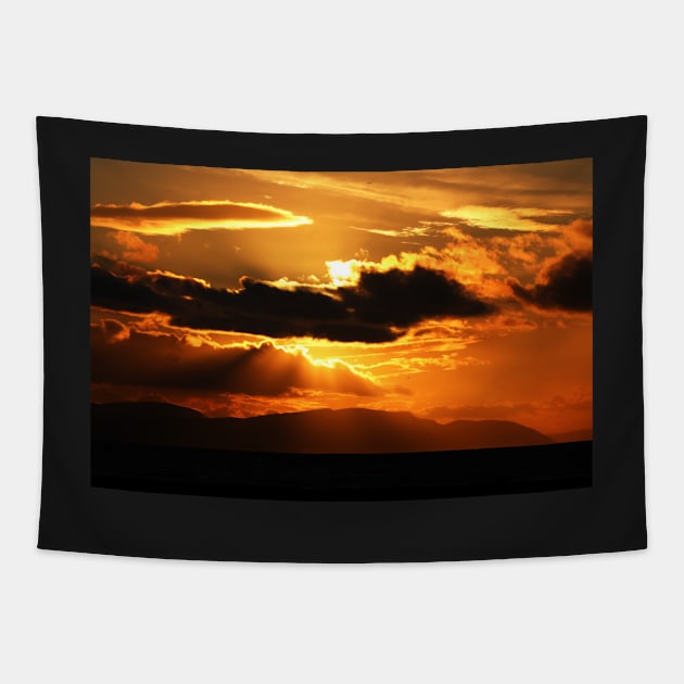 Golden Sunset Tapestry by Jane Braat