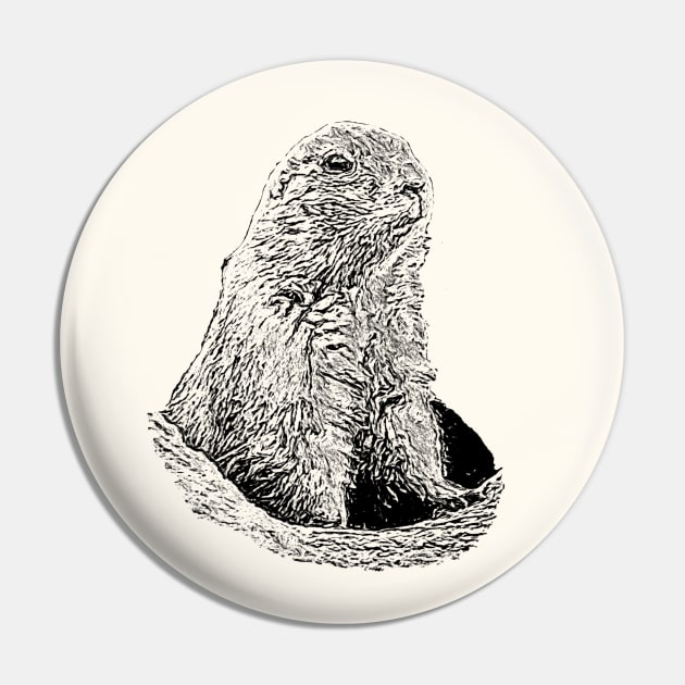 Prairie dog Pin by Guardi