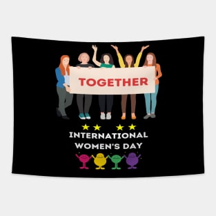 Together international women's day design Tapestry