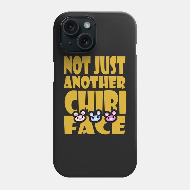 Not Just Another Chibi Face Phone Case by Village Values