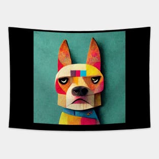 Friendly multi-colored dog to brighten your day. Tapestry