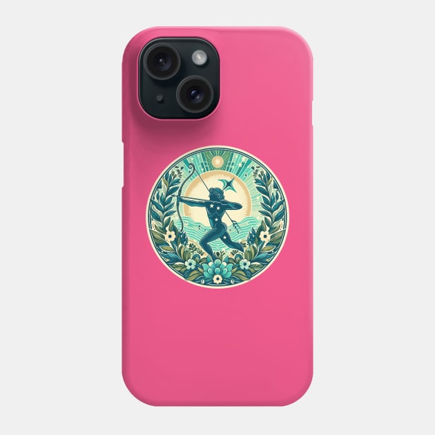 "Sagittarius Celestial Bliss" _ Zodiac Horoscope Star Signs Phone Case by stickercuffs