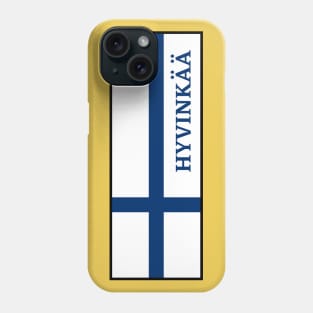 Hyvinkää City in Finnish Flag Phone Case