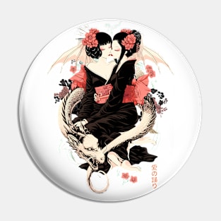 Two Geishas Kissing Graphic T-Shirt 23 Pin