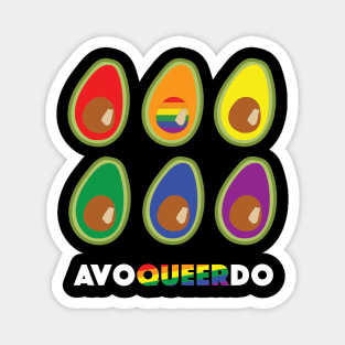 Avocado Queer LGBTQ Pride Magnet