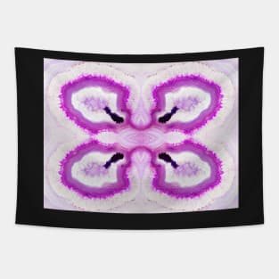 Pink agate cross section mineral Tapestry