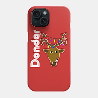 Family Christmas Photo "Donder" Design Phone Case