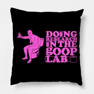 Doing Research - Pink Pillow