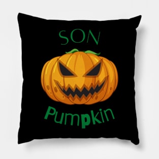 SON PUMPKIN - Funny Halloween Pumpkin Head | Halloween Costume Pillow