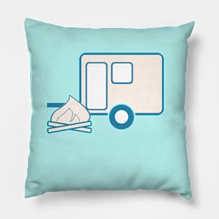 camping, hiking, Campfire, Ikon, Camper, Caravan Pillow